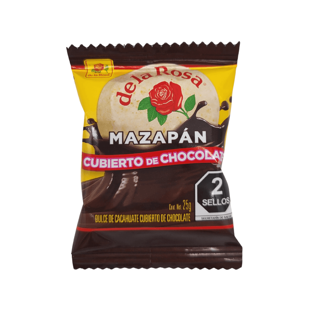 Mazapan con Chocolate 25g Packung freistehend