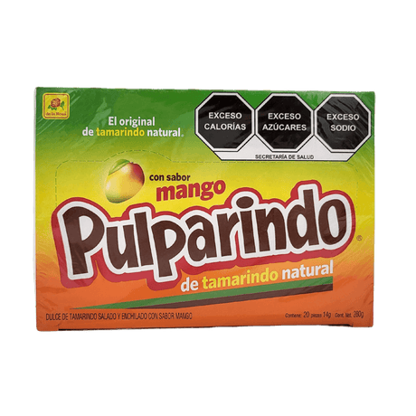 Pulparindo Tamarinde Mango Kaustreifen 20 Stück 280g Packung