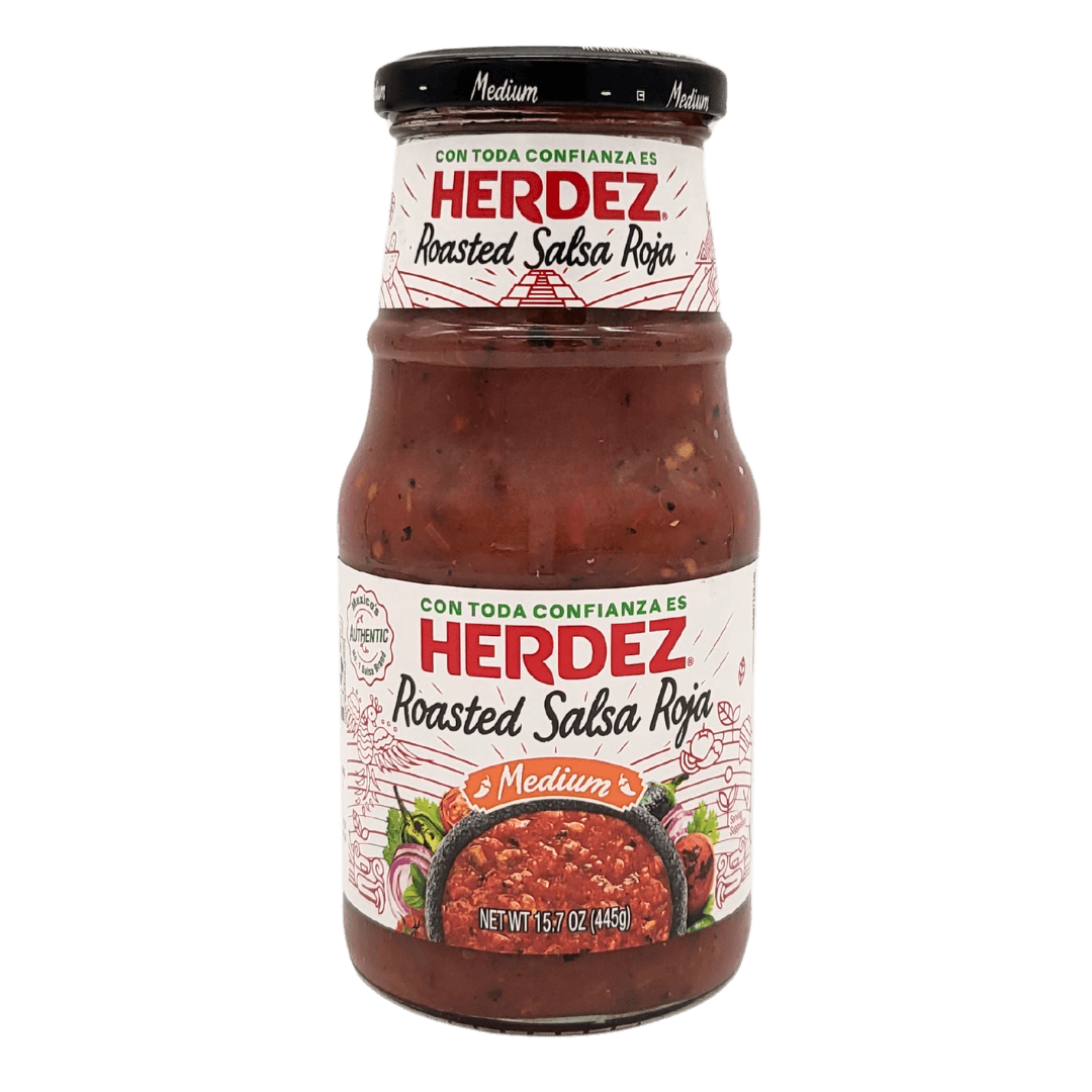 Herdez Roasted Salsa Roja 445g Medium Glas