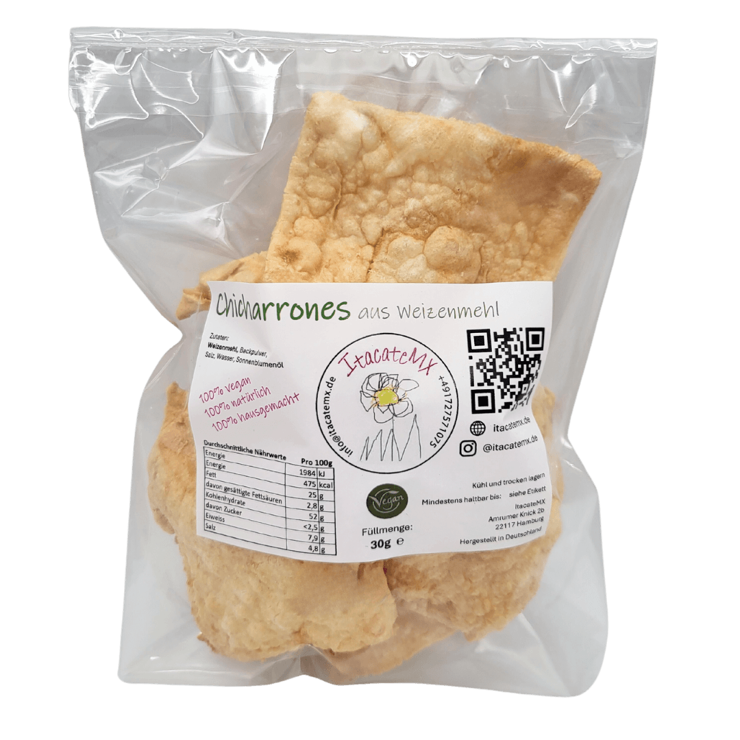 ItacateMX Chicharrones natur vegan 30g front