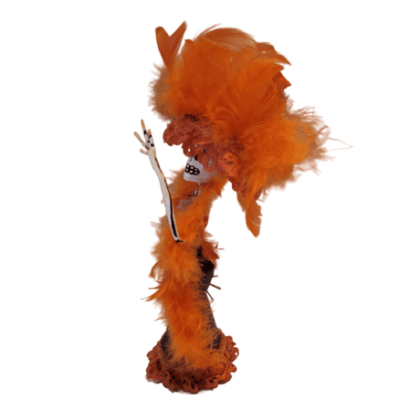 La Catrina Figur orange links