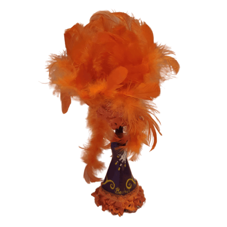 La Catrina Figur orange Rückseite