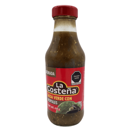 Salsa Costena Verde con Nopales 450g