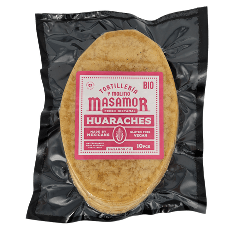 Huarache Tortillas von Masamor 10 Stück Packung Vorderseite