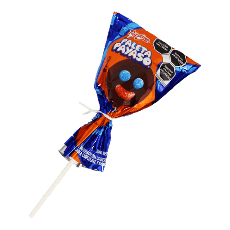 Paleta Payaso Schokolade und Marshmellow mit Weingummis 45g am Stiel