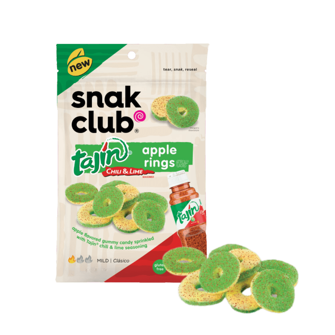 Tajin Chili & Lime apple rings von snak club 71g